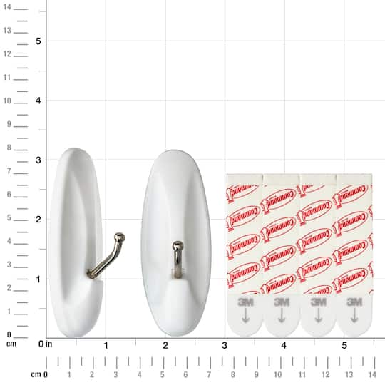 12 Packs: 2 ct. (24 total) Command® Medium White Wire Hooks